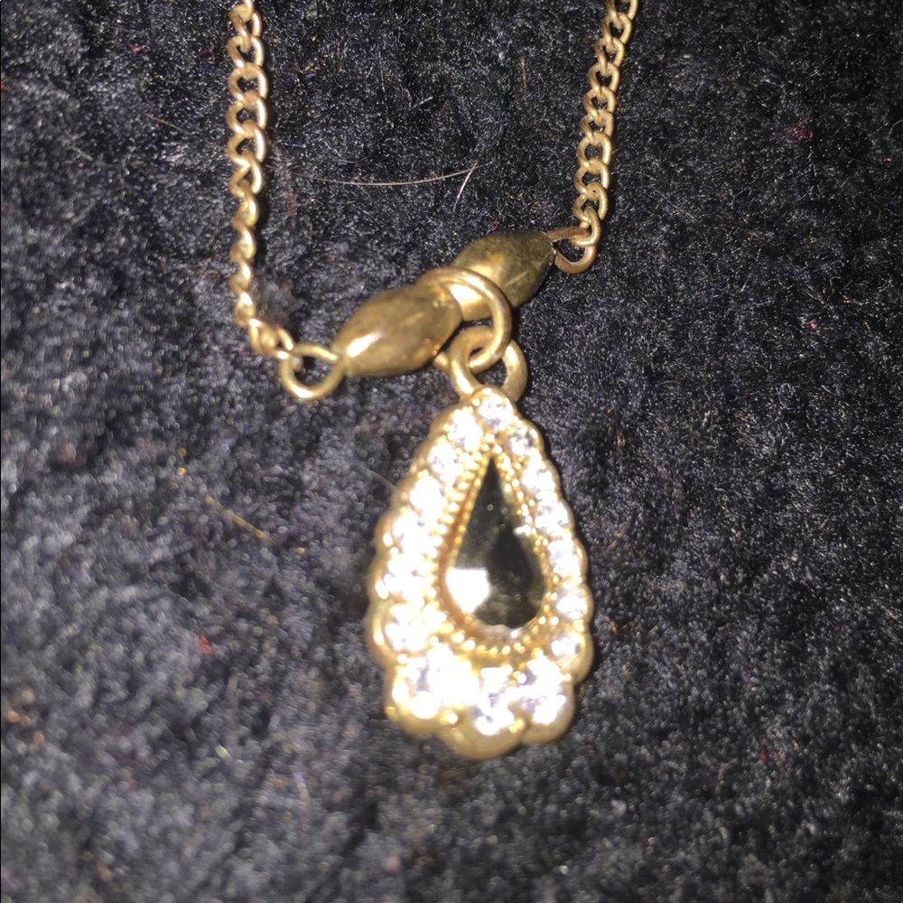 Teardrop Diamond Necklace